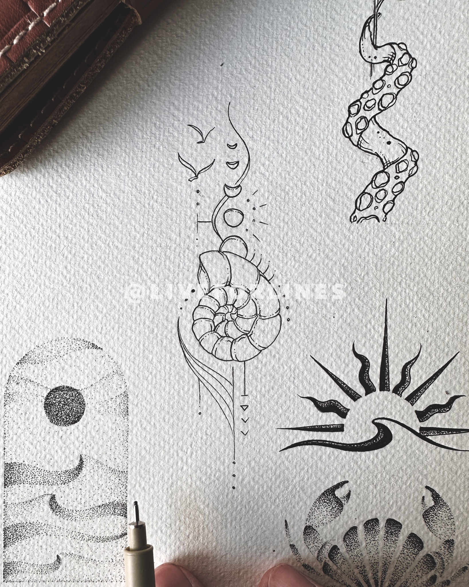 Ocean Tattoo Bundle - 6 designs
