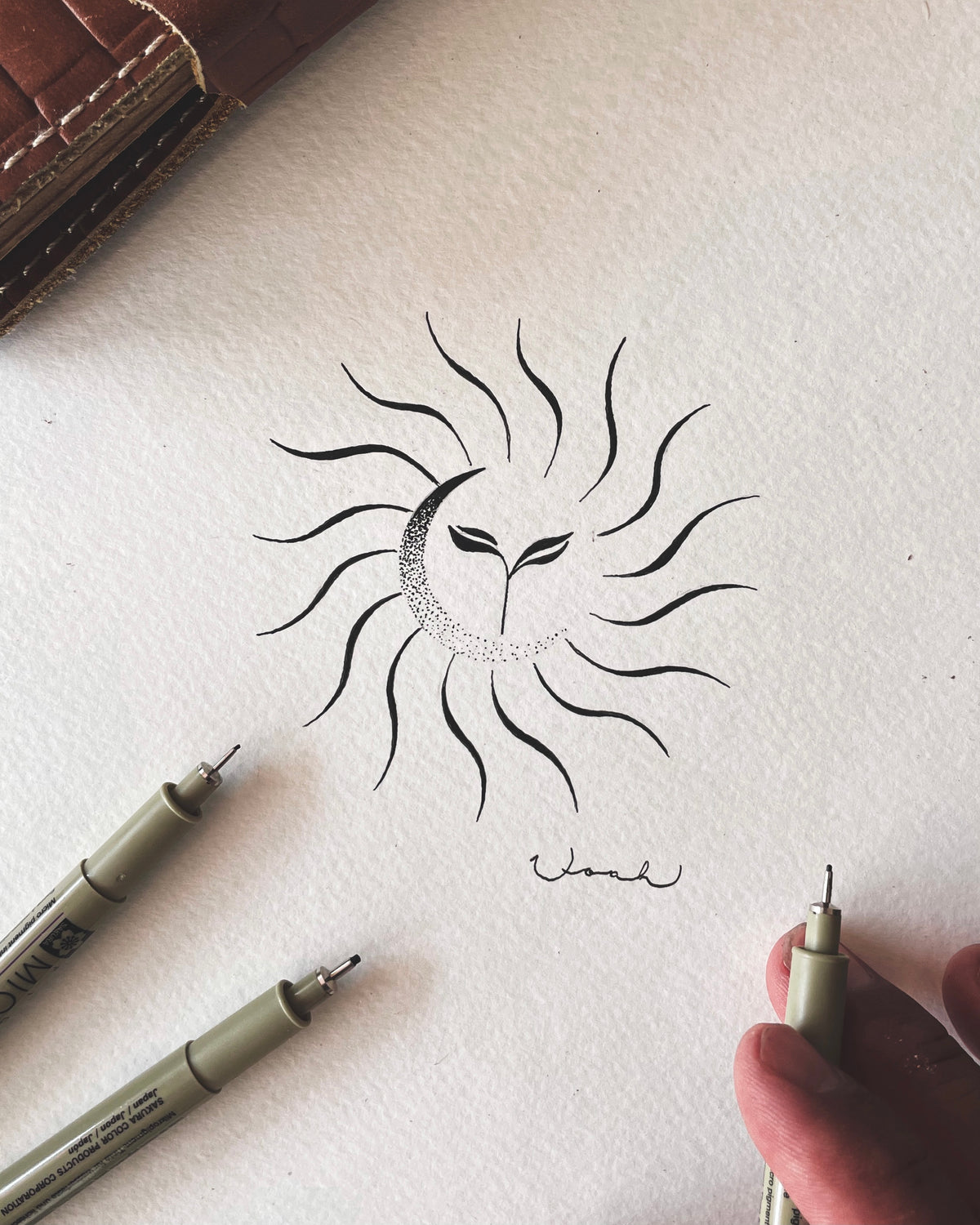 Day 428 - Sun Tattoos (6 designs)